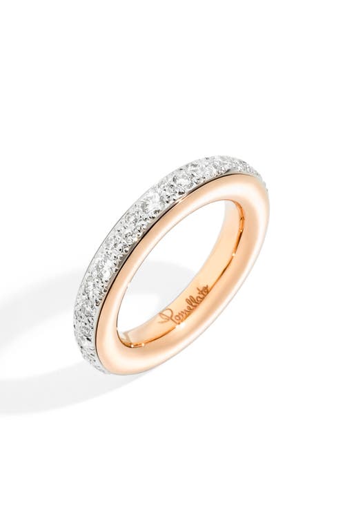 Pomellato Iconica Small Diamond Stacking Ring In Gold