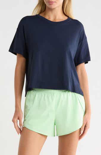 Seamless Echo High-Low Crop T-Shirt