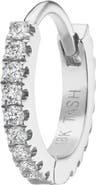 MARIA TASH Diamond Eternity Single Clicker Hoop Earring