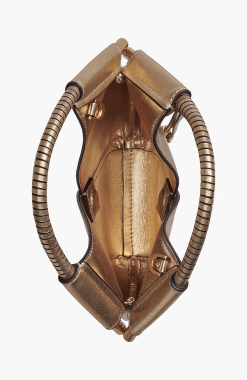 Donna Karan New York Baldwin Metallic Micro Crossbody In Gold
