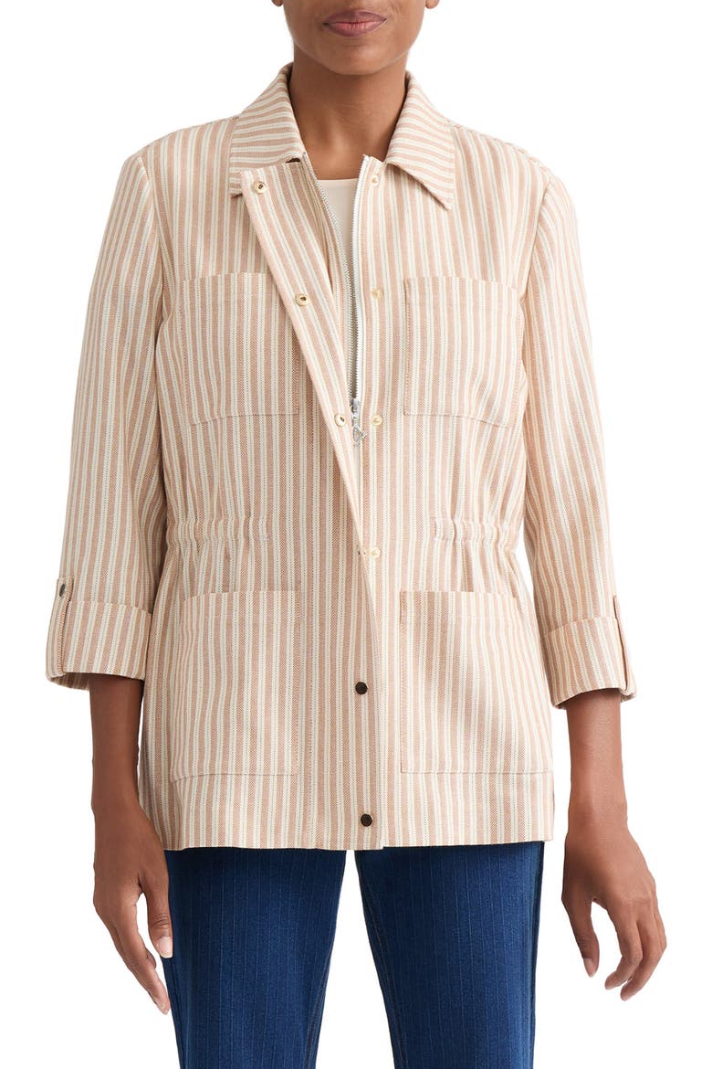 Anorak Jacket, Main, color, WHITE SAND/ MAPLE SPICE