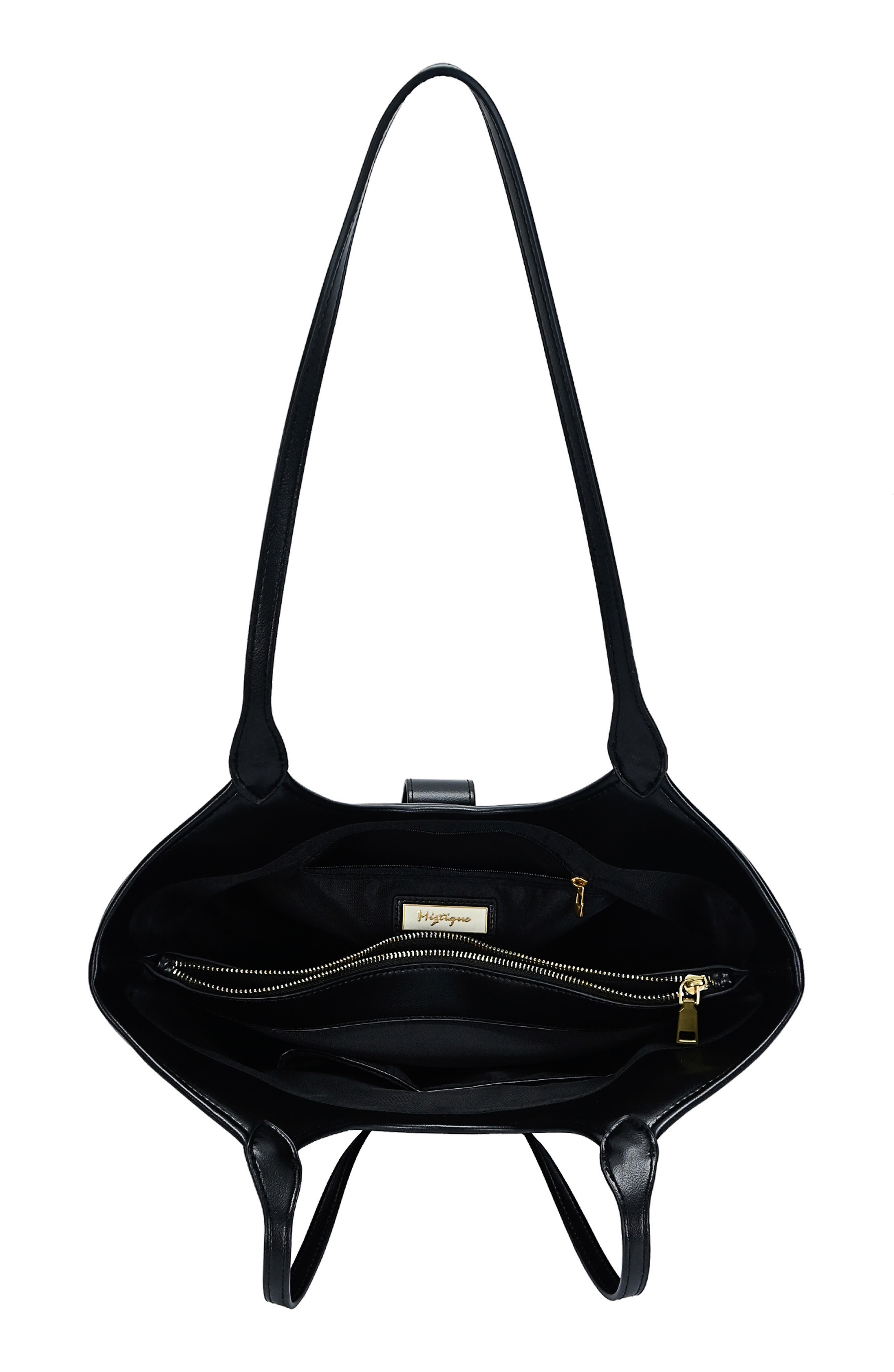 Miztique Hardware Detail Tote, Alternate, color, Black