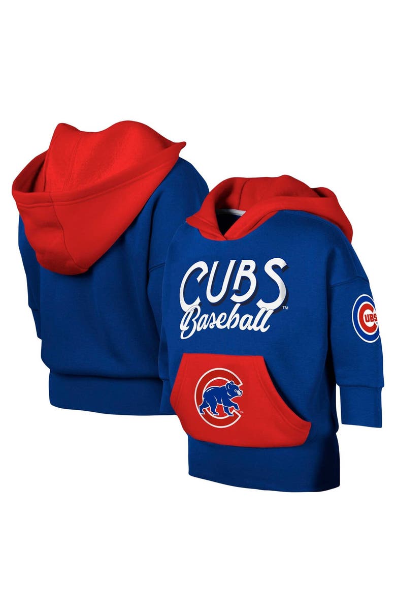 Outerstuff Youth Royal Chicago Cubs Team Practice 3/4-Sleeve Pullover Hoodie, Alternate, color, 