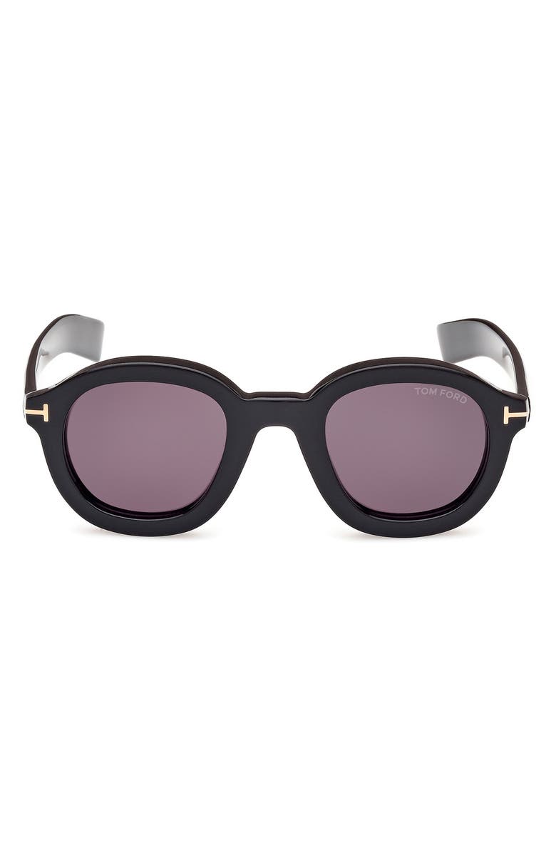TOM FORD Raffa 46mm Round Sunglasses, Main, color,