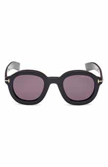 Raffa 46mm Round Sunglasses