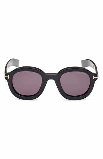 Raffa 46mm Round Sunglasses