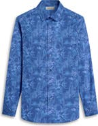 Bugatchi Julian Shaped Fit Floral Stretch Cotton Button-Up Shirt