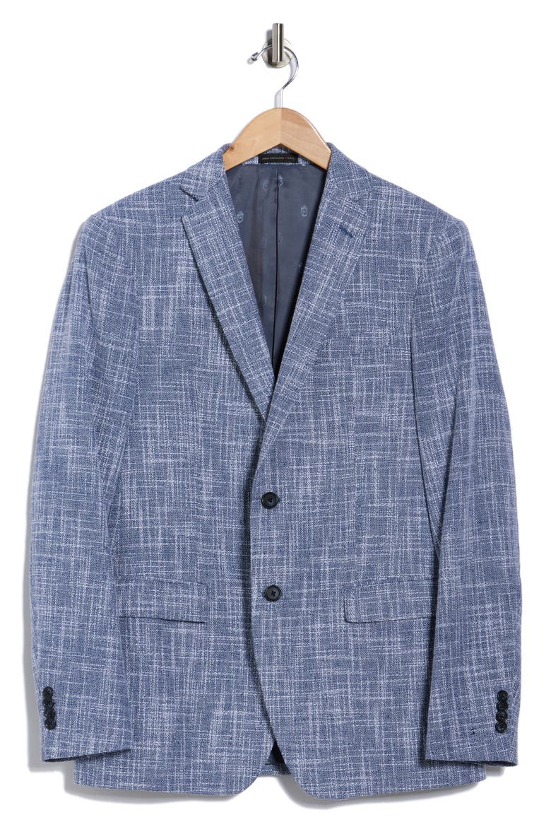 Screeweave Knit Sport Coat, Alternate, color, BLUE