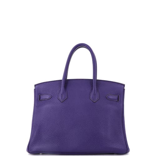 Pre-owned Hermes Hermes Birkin Handbag Purple Togo With Palladium Hardware 30 In Purple