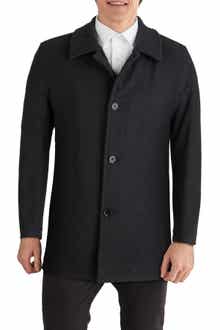 Cole Haan Signature Wool Blend Plush Car Coat
