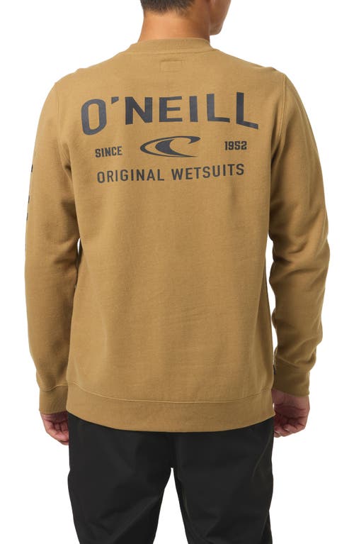 O'neill Fifty-two Cliffs Graphic Sweatshirt In Brown