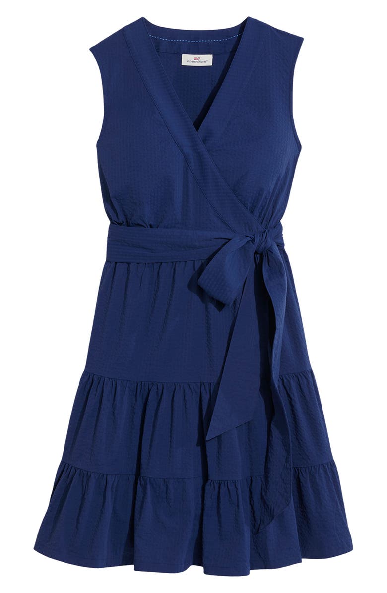 vineyard vines Harbor Wrap A-Line Dress, Alternate, color,
