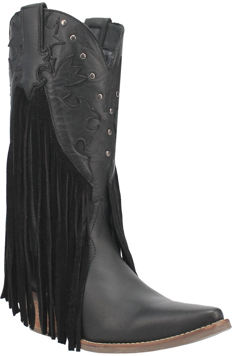 Dingo Hoedown Fringe Western Boot, Main, color,