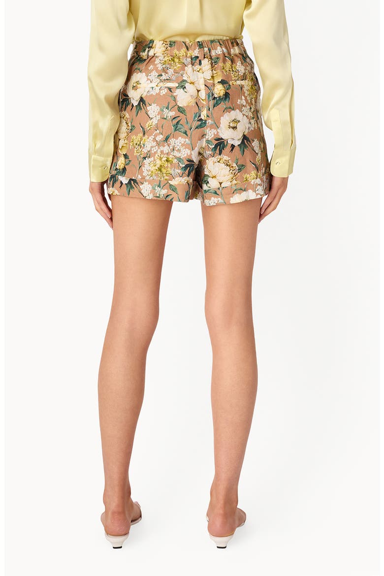 Ravi High Waist Linen Shorts, Alternate, color, MORNING FLOURISH