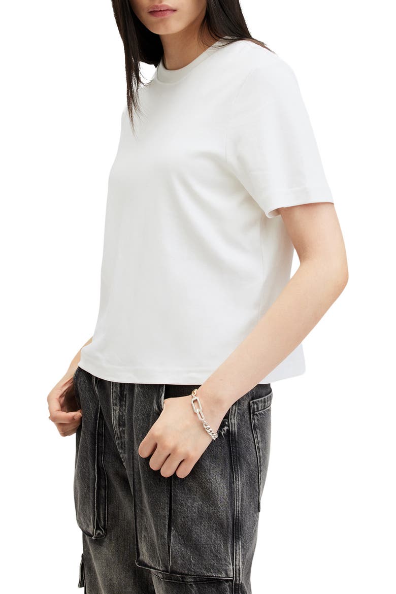 Lisa Crewneck T-Shirt, Alternate, color, WHITE