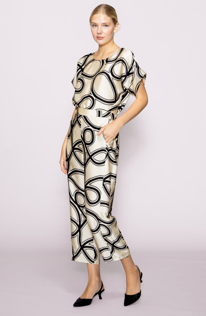 MELLODAY Dolman Sleeve Top, Alternate, color, Ivory Black