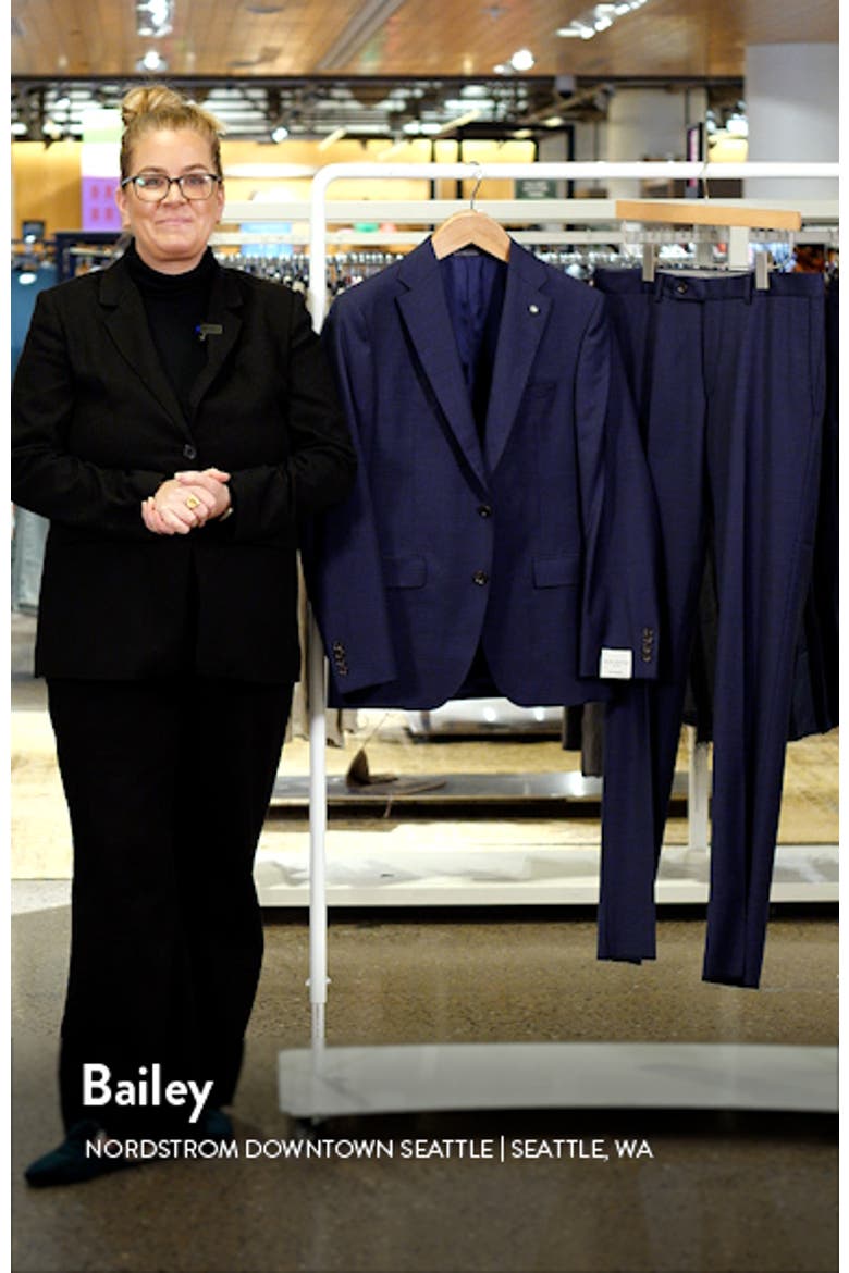 Esprit Navy Slub Wool Suit video