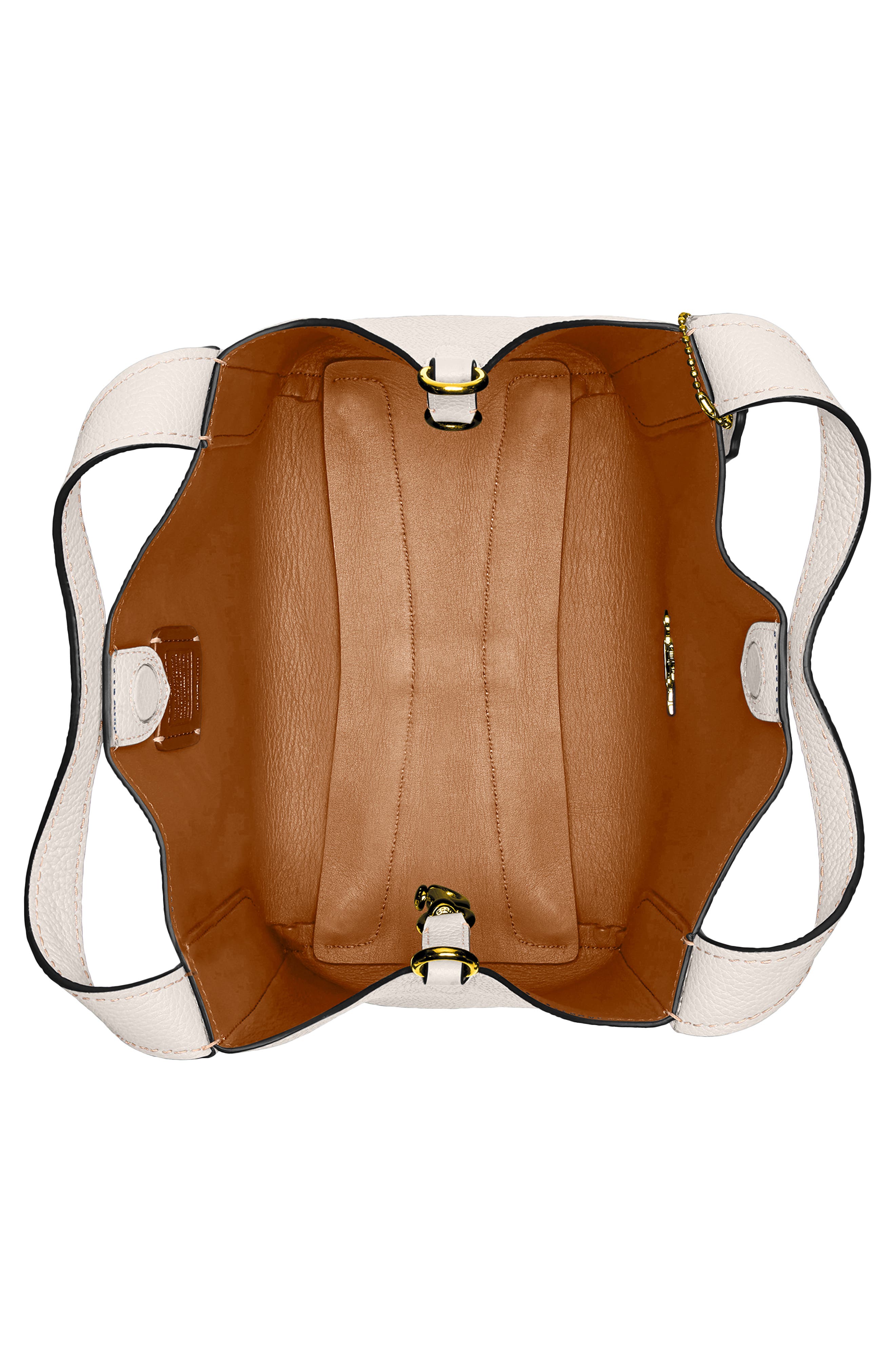 Hadley 21 Pebble Leather Hobo, Alternate, color, BRASS/ CHALK