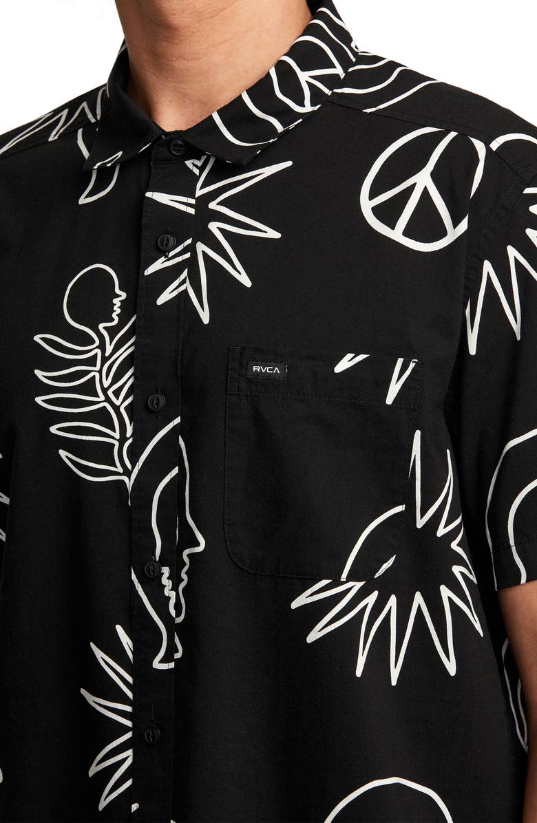 RVCA Anytime Short Sleeve Button-Up Shirt, Alternate, color, 