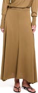 TWP Wool & Silk Handkerchief Hem Knit Maxi Skirt