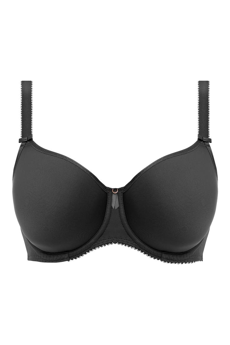 Rebecca Essentials Underwire Spacer Bra, Alternate, color, BLACK