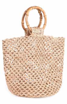 Adornia Raffia Tote Bag