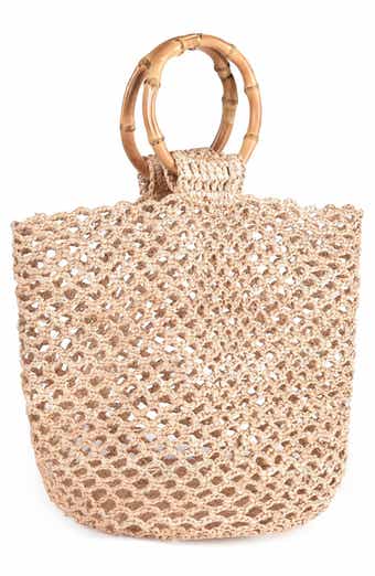 Adornia Raffia Tote Bag