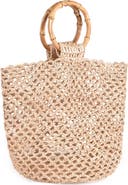 Adornia Raffia Tote Bag