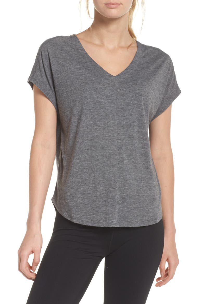 Release Cutout Tee, Main, color, GREY DARK HEATHER