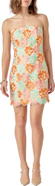 Endless Rose Floral Lace Strapless Minidress