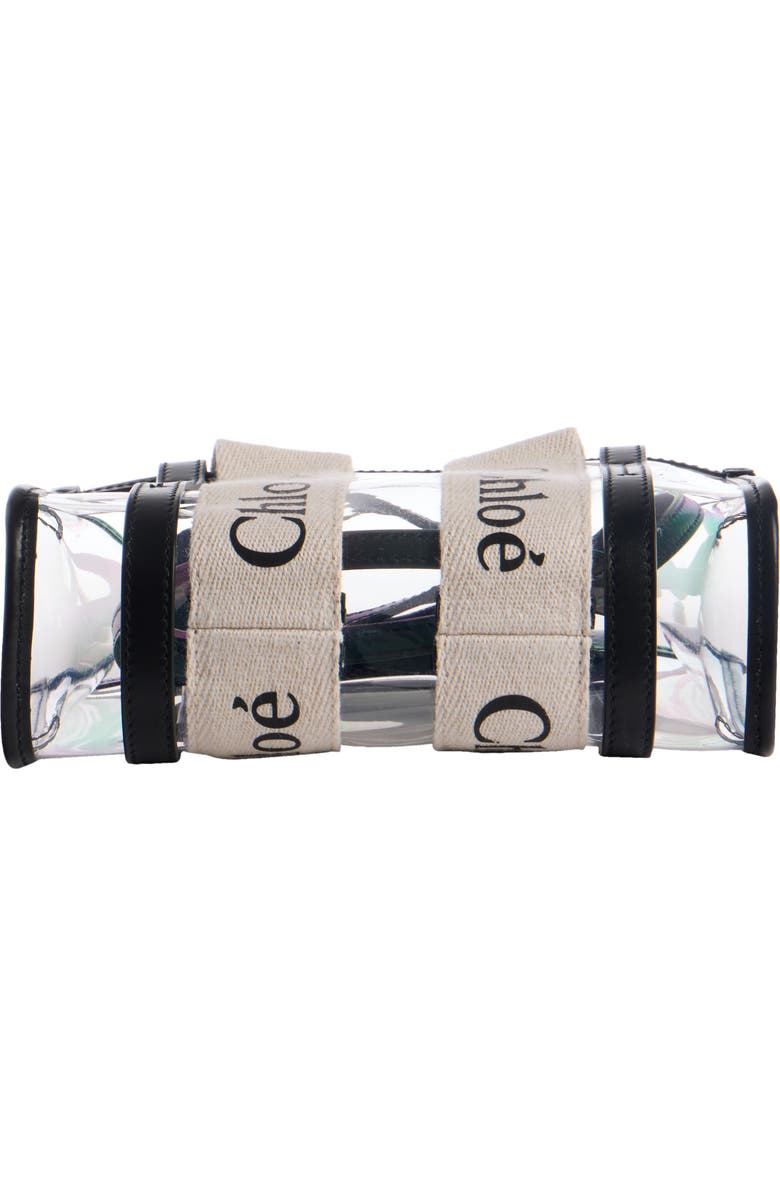 Chloé Mini Woody Jelly & Leather Tote Bag, Alternate, color,