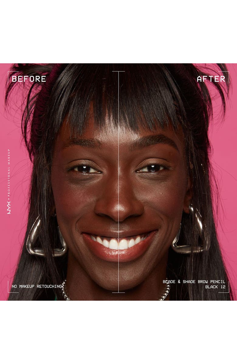 NYX PROFESSIONAL MAKEUP Dual Edge Brow Pencil, Alternate, color, Black