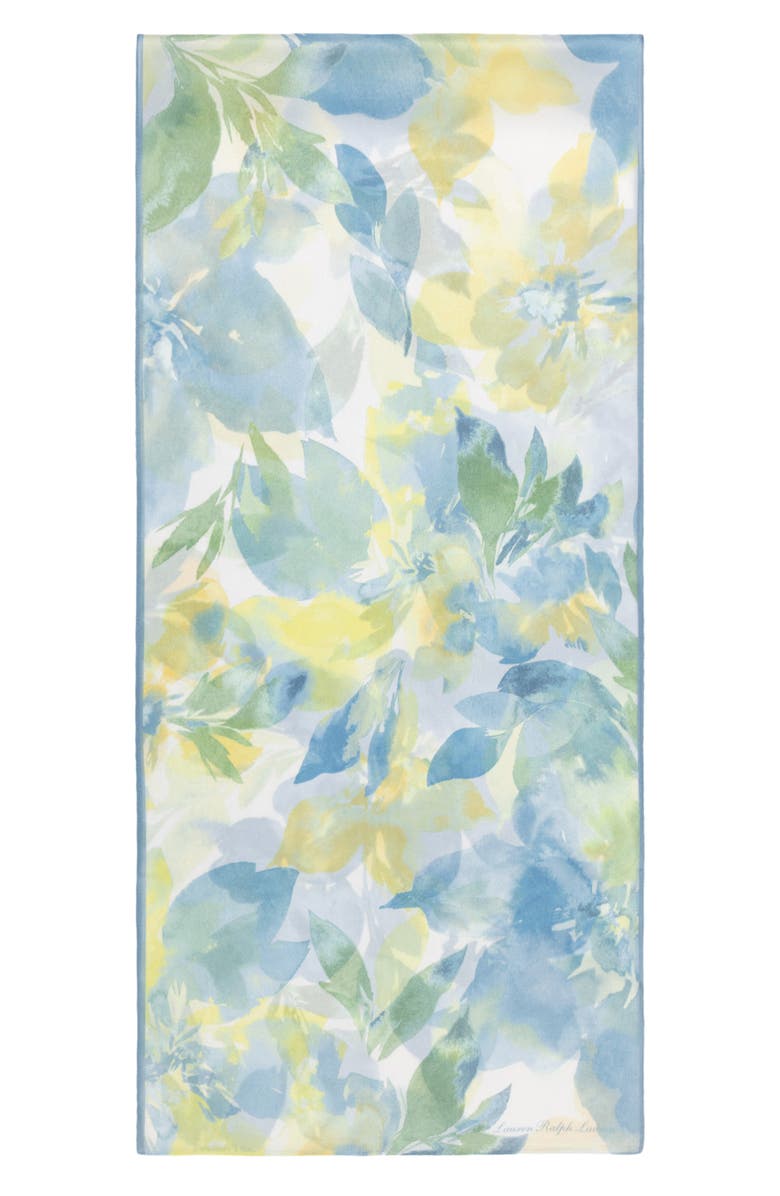Polo Ralph Lauren Oversize Summer Floral Silk Oblong Scarf, Alternate, color, 
