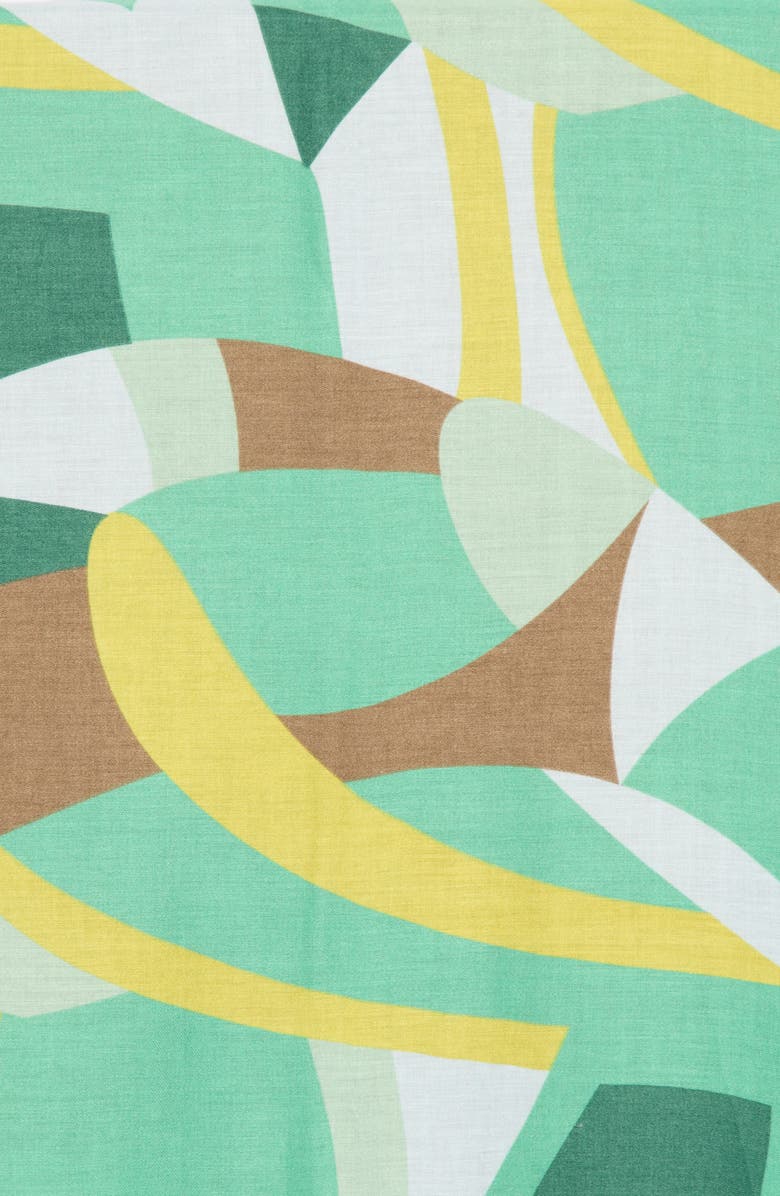 AREA STARS Abstract Print Scarf, Alternate, color, Green