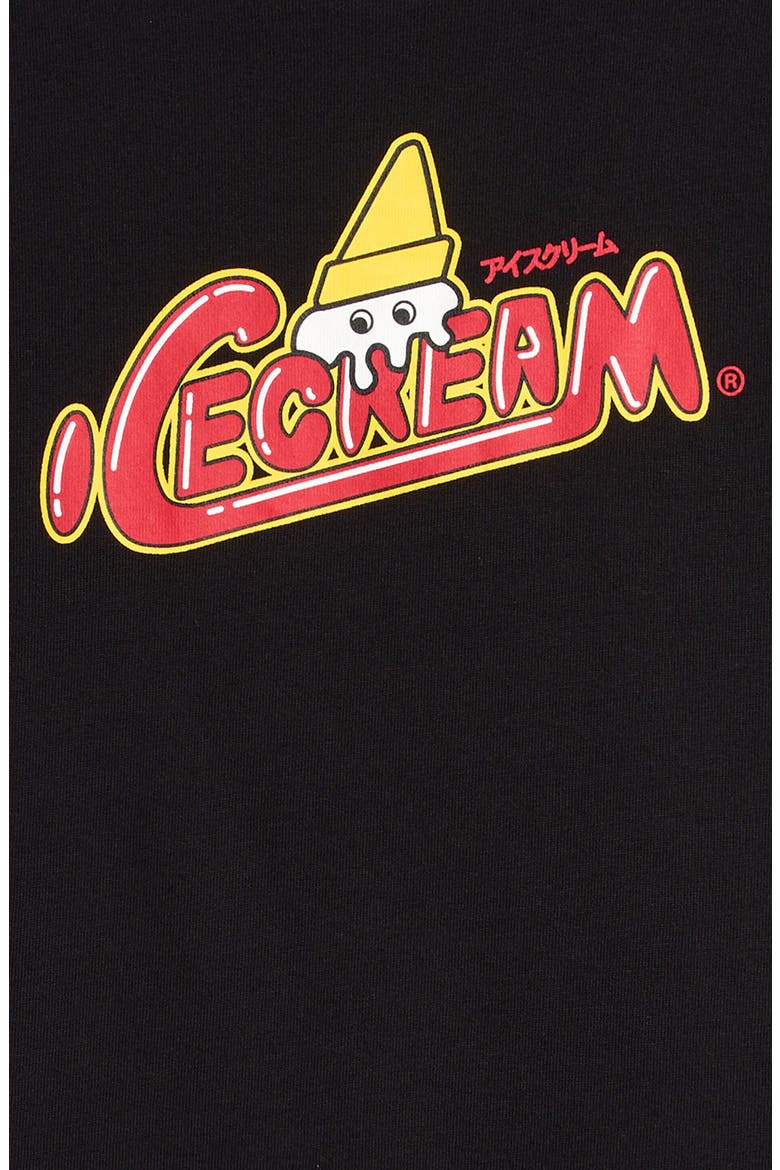 Kids' Icedream Cotton Graphic T-Shirt, Alternate, color, BLACK