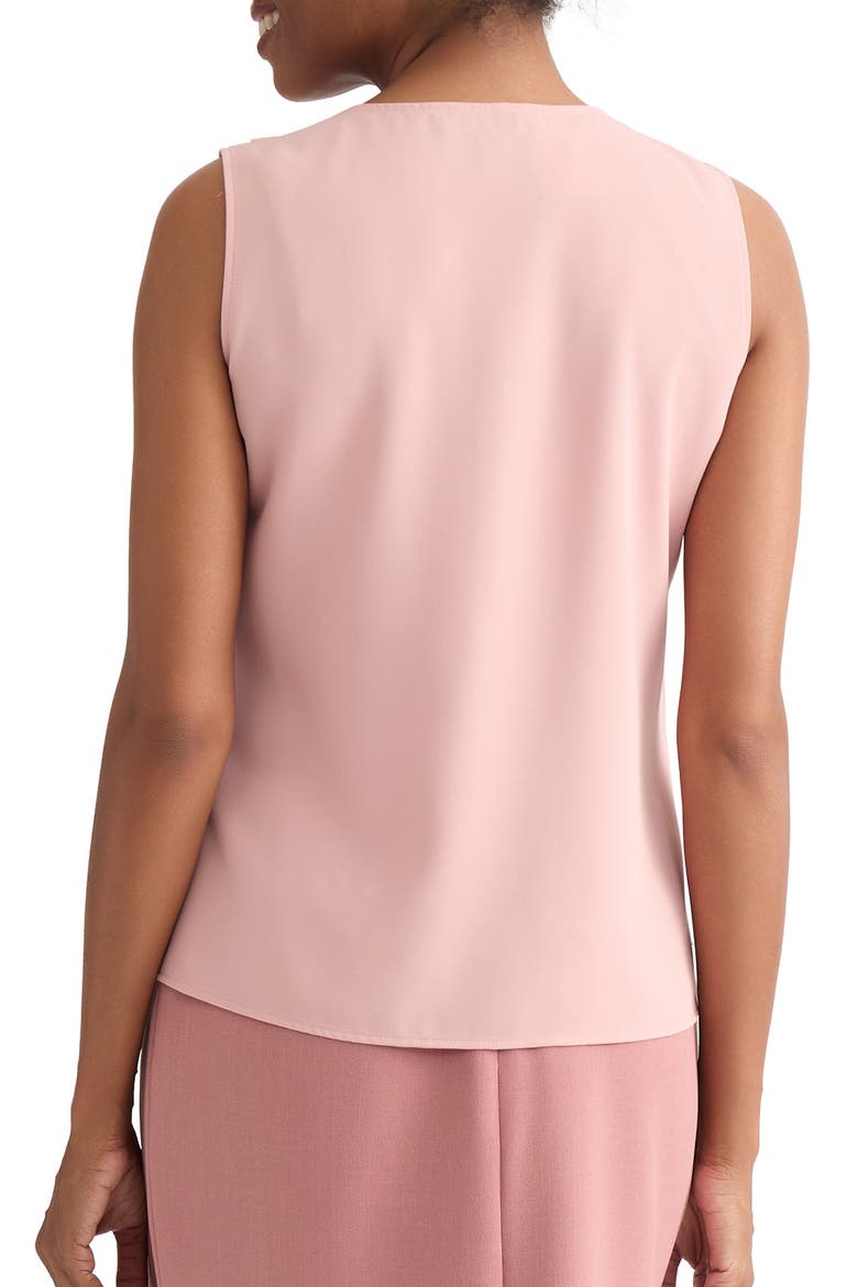 Ruffle Front Sleeveless Top, Alternate, color, LIGHT ROSE