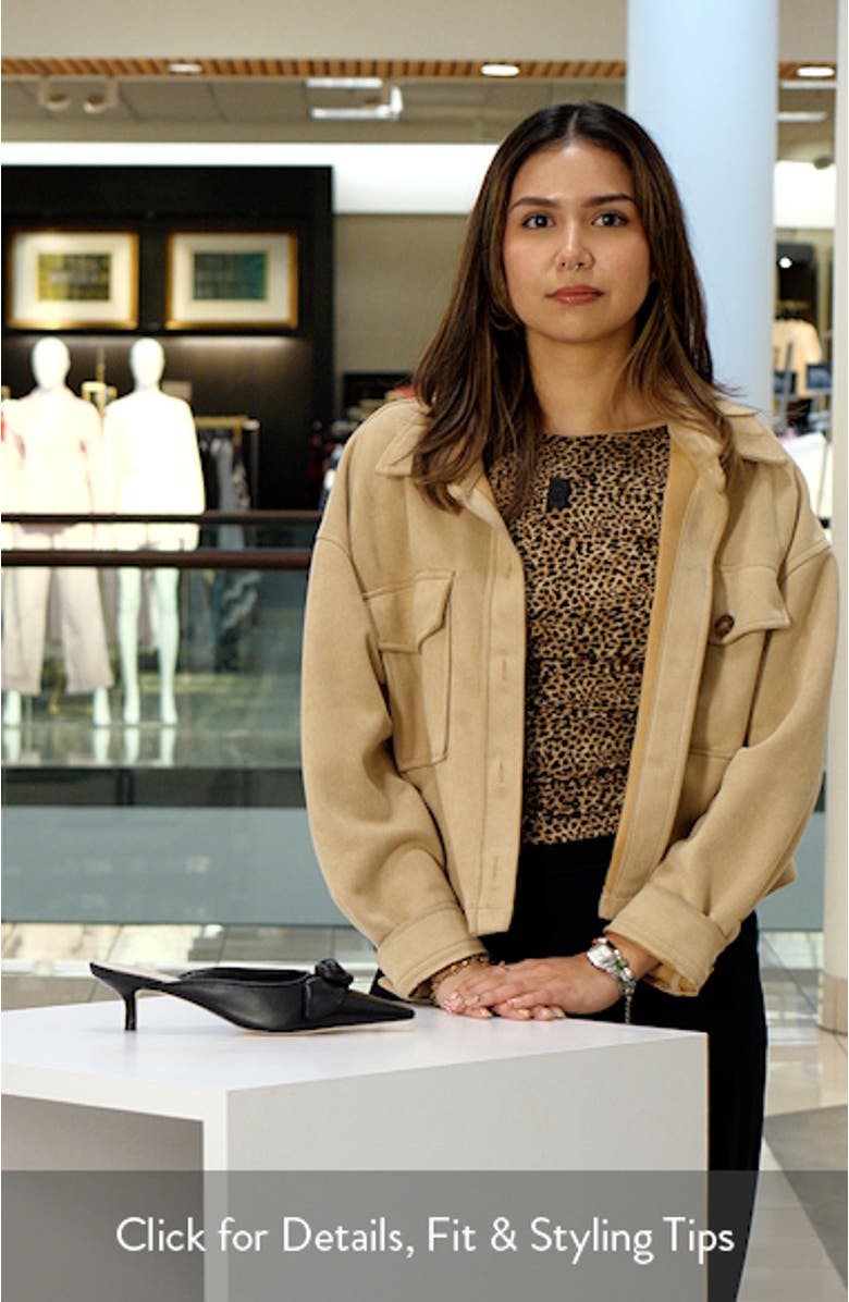 Layla Knotted Rose Mule, sales video thumbnail