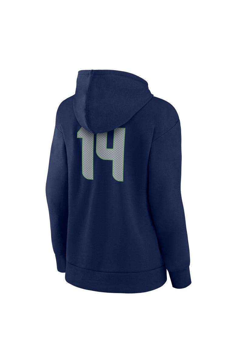 FANATICS Women's Fanatics Branded DK Metcalf Navy Seattle Seahawks Player Icon Name & Number V-Neck Pullover Hoodie, Alternate, color, 