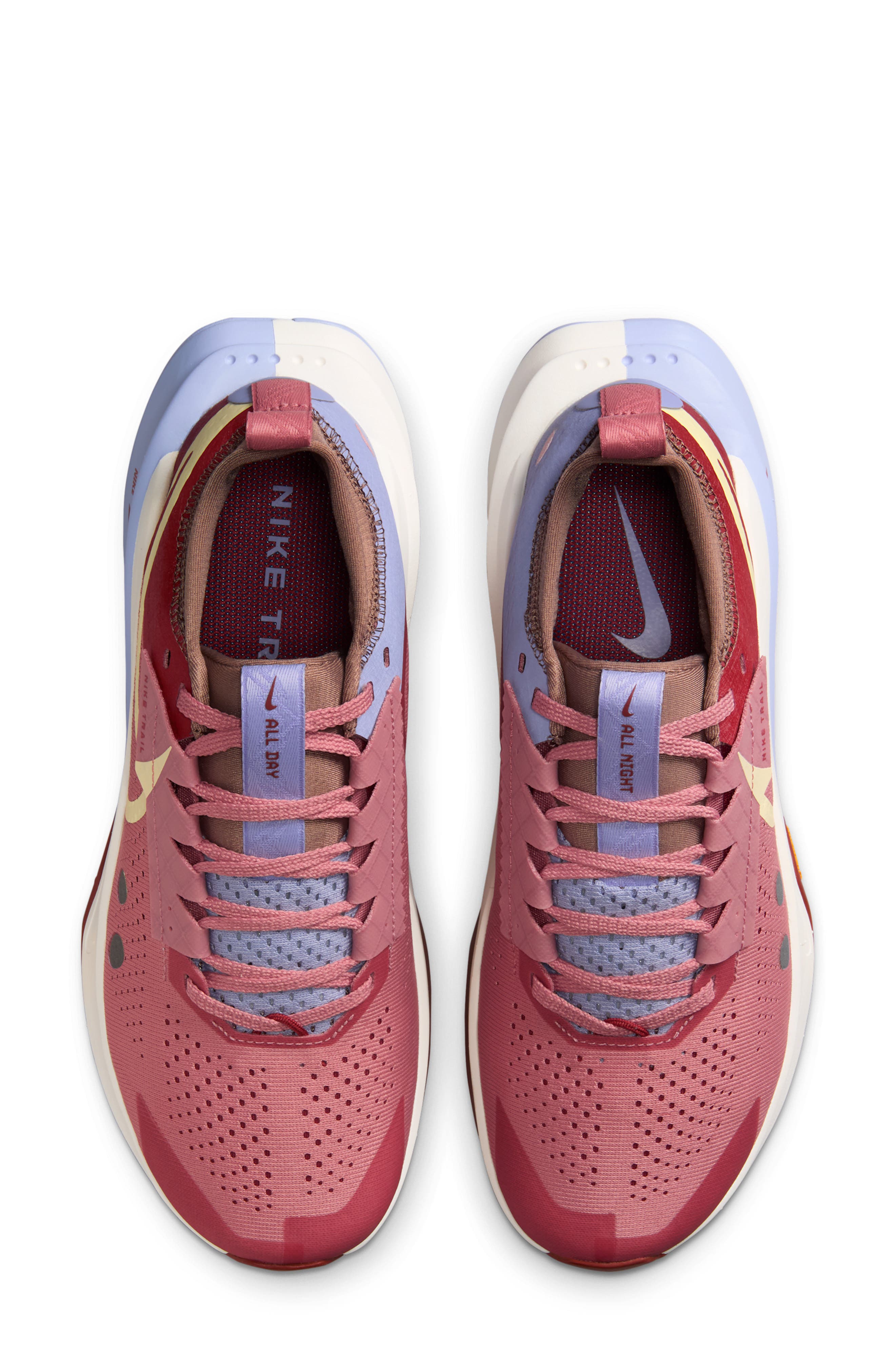 Nike Zegama 2 Trail Running Shoe, Alternate, color, Red Stardust/ Stone/ Lilac