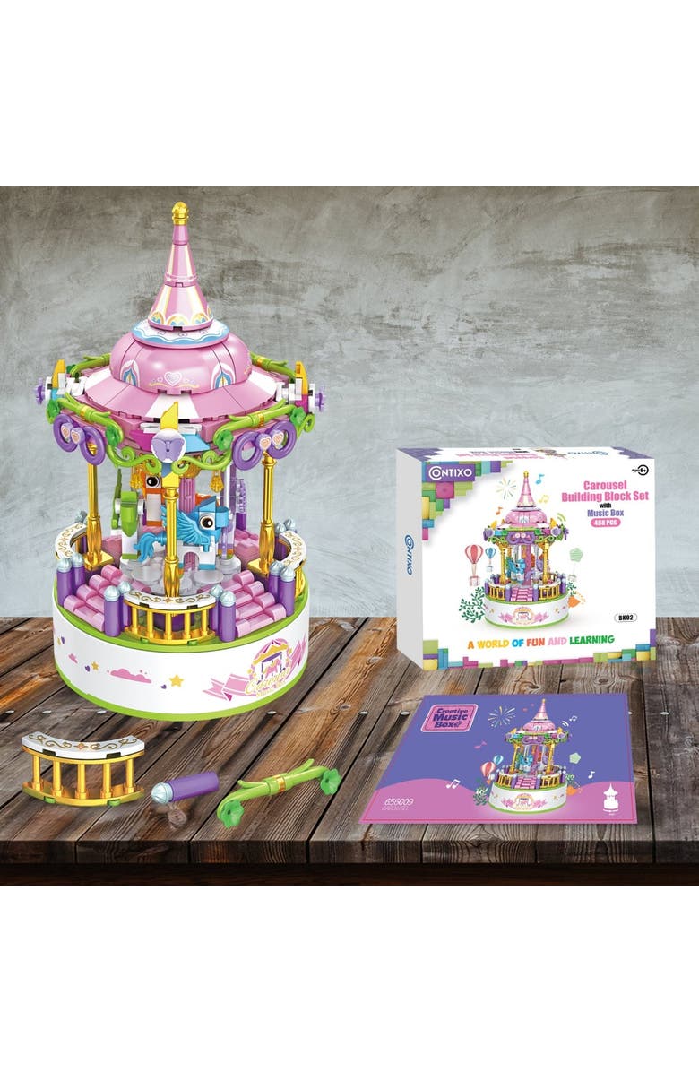 CONTIXO Carousel Building Block Set, Alternate, color, Multi Color Floral