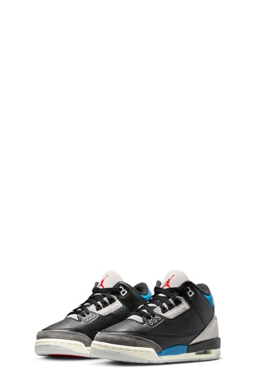 Nike Kids' Jordan 3 Retro Basketball Sneaker In Black