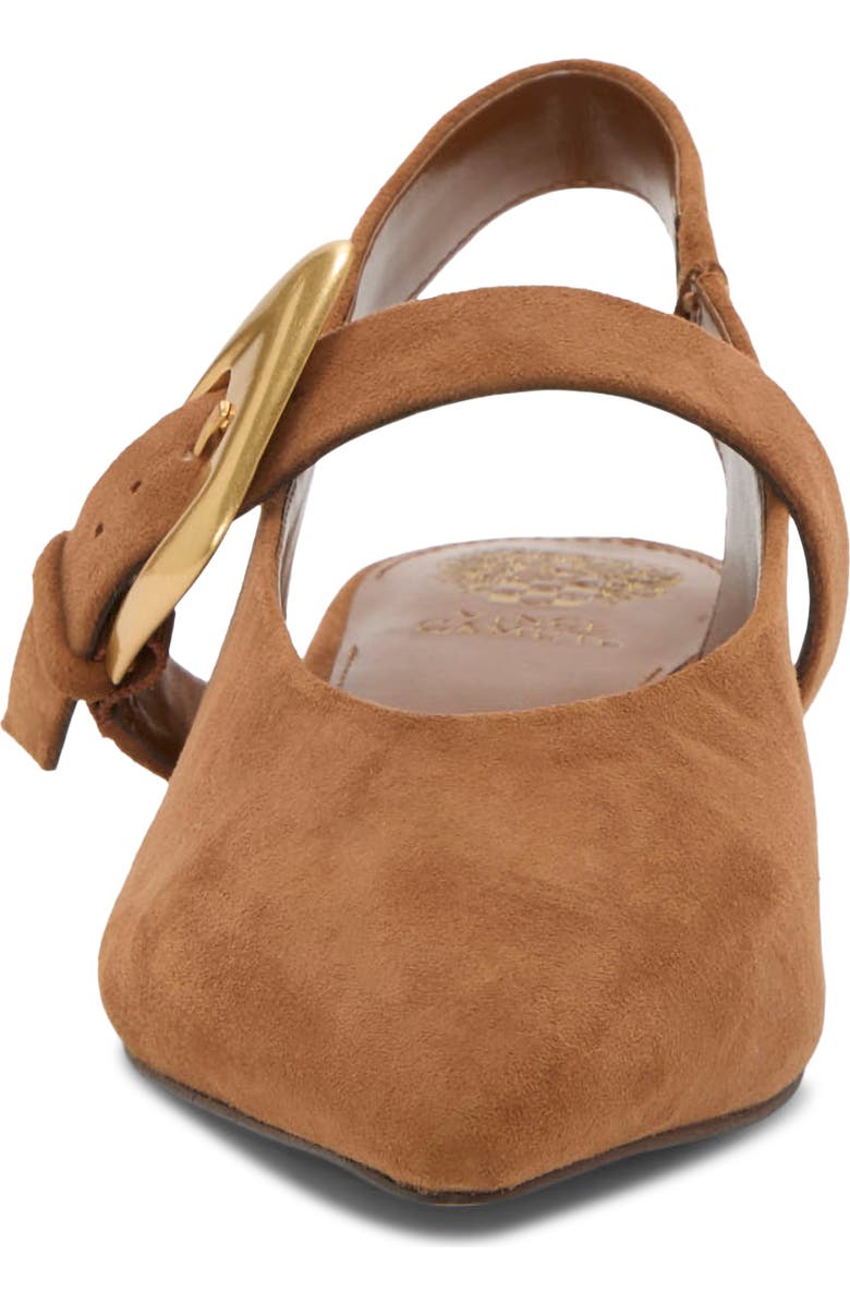 Vince Camuto Amoret Pointed Toe Slingback Flat, Alternate, color, Burnt Sugar Torsue