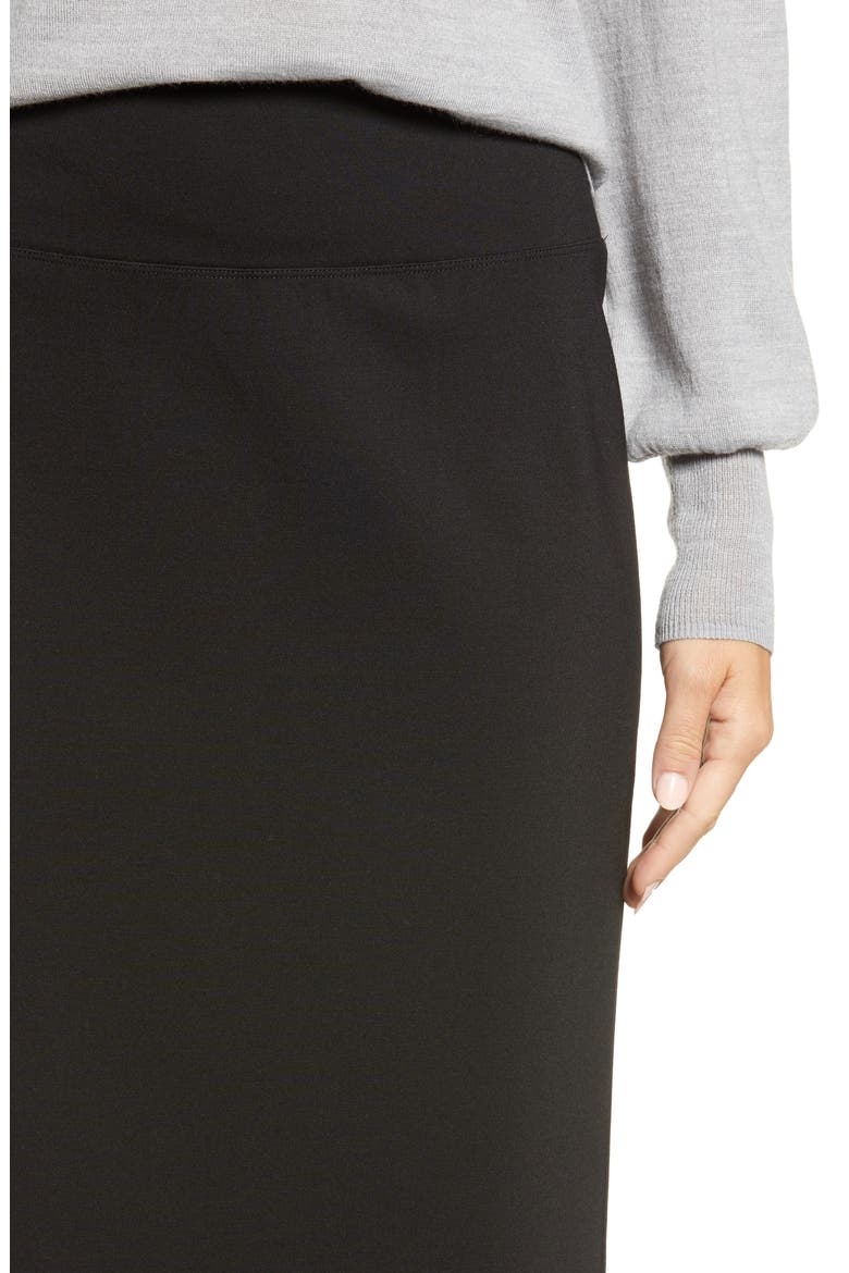 Ponte Pencil Skirt, Alternate, color, BLACK