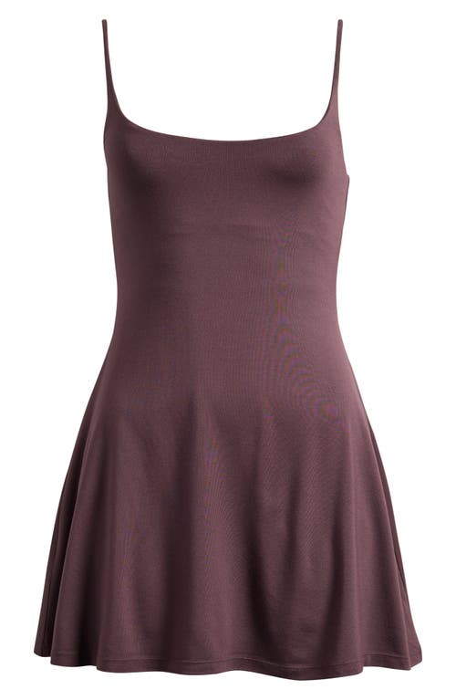 Skims Smooth Lounge Strap Minidress In Purple