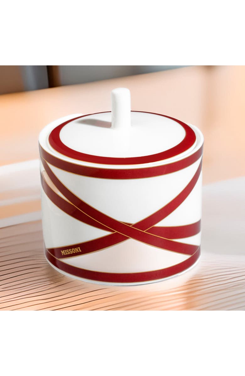 Missoni Sugar Pot, Alternate, color, Bordeaux