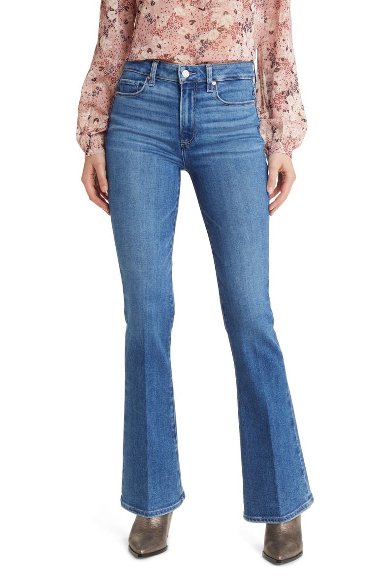 Laurel Canyon High Waist Flare Jeans, Main, color, ZANE