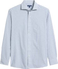 Peter Millar Herb Tailored Fit Check Performance Poplin Button-Down Shirt