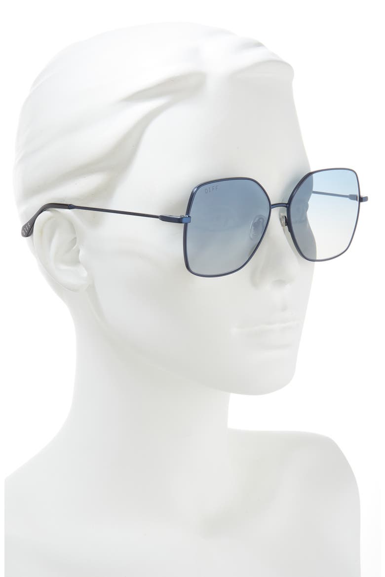 Iris 59mm Gradient Square Sunglasses, Alternate, color, AEGEAN BLUE FLASH