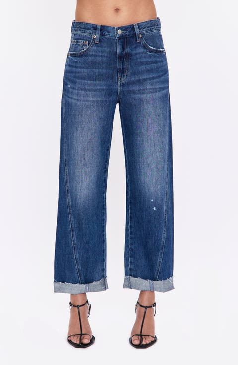 Kacey Cuffed High Waist Boyfriend Jeans