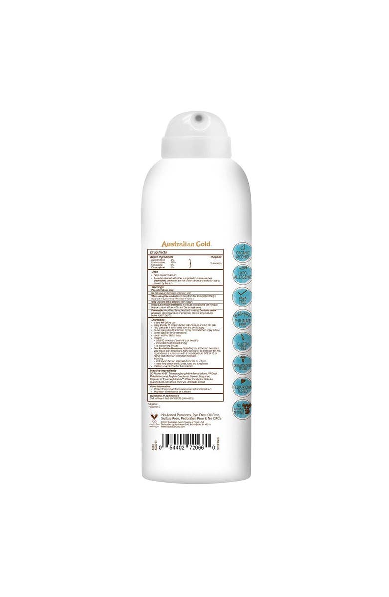 Australian Gold Botanical Sunscreen Spf 70 Continuous Spray, Alternate, color, 
